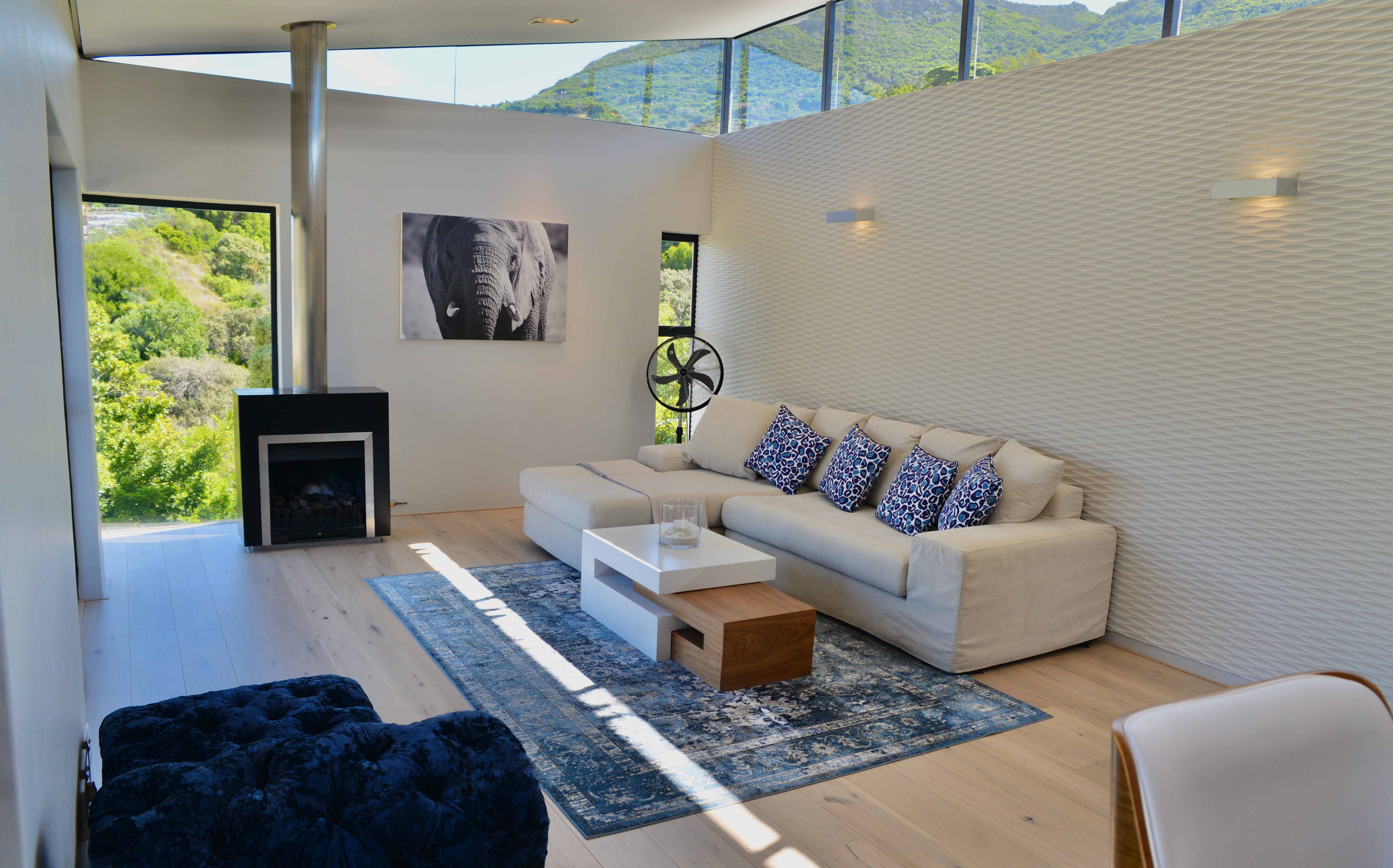 Upstairs living area